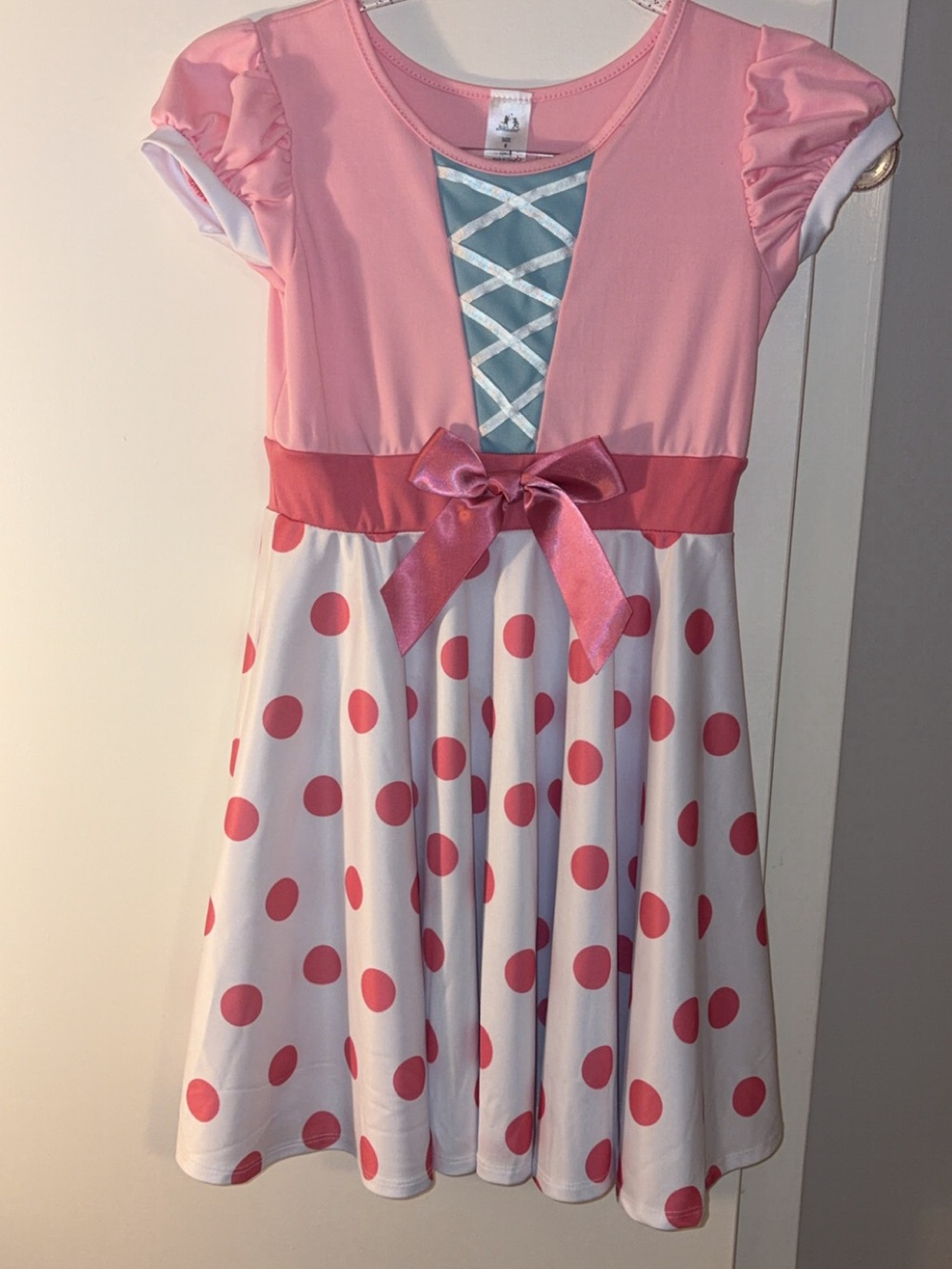 Little Adventures Pink BoPeep Kids Costume Dress